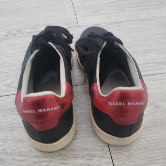 Isabel Marant Black Bart Low-Top Sneakers size 6.5 - Picture 8 of 9